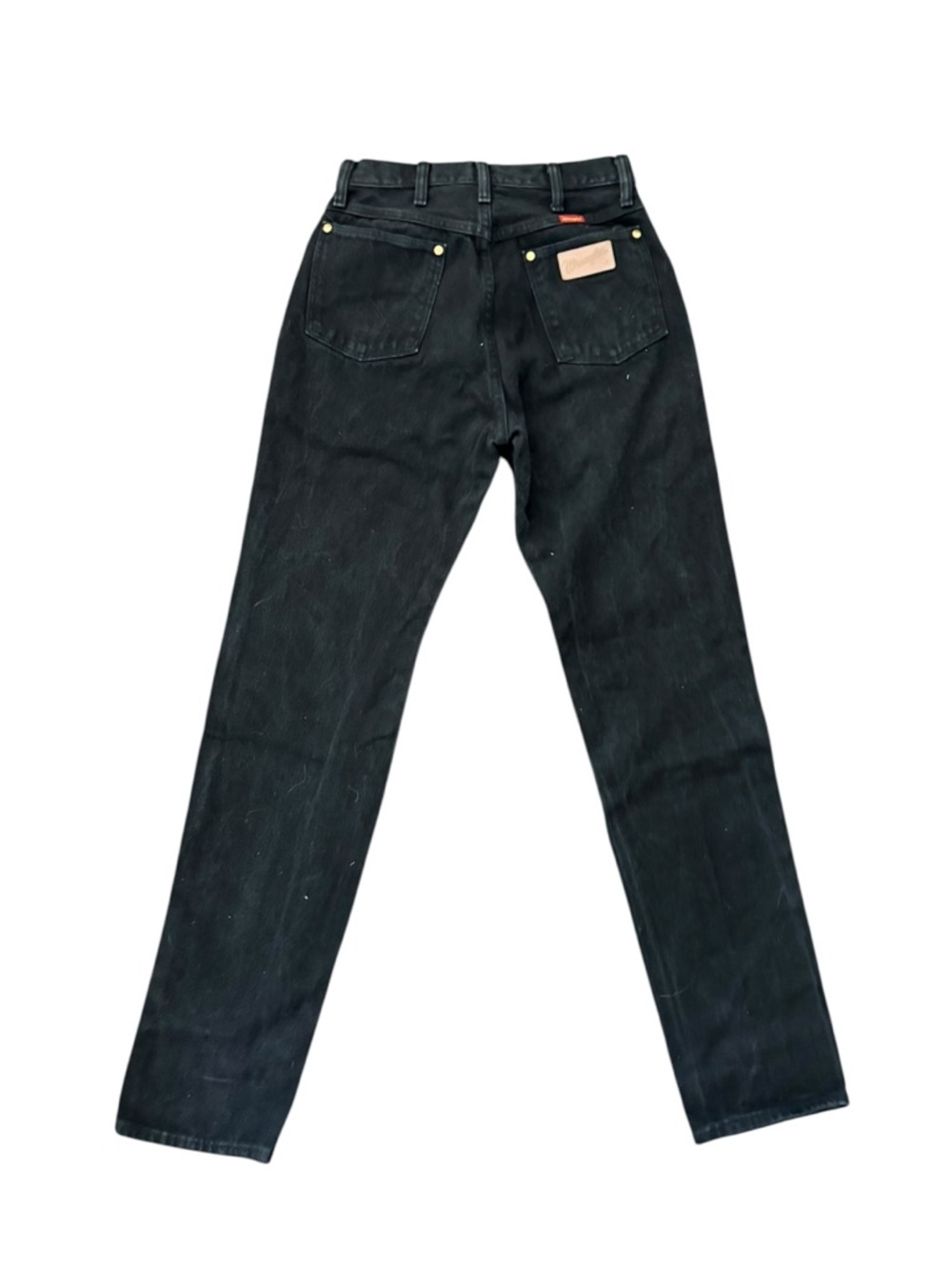 Vintage Wrangler Cowboy Cut Black Straight Jeans High Waist - Picture 2 of 5
